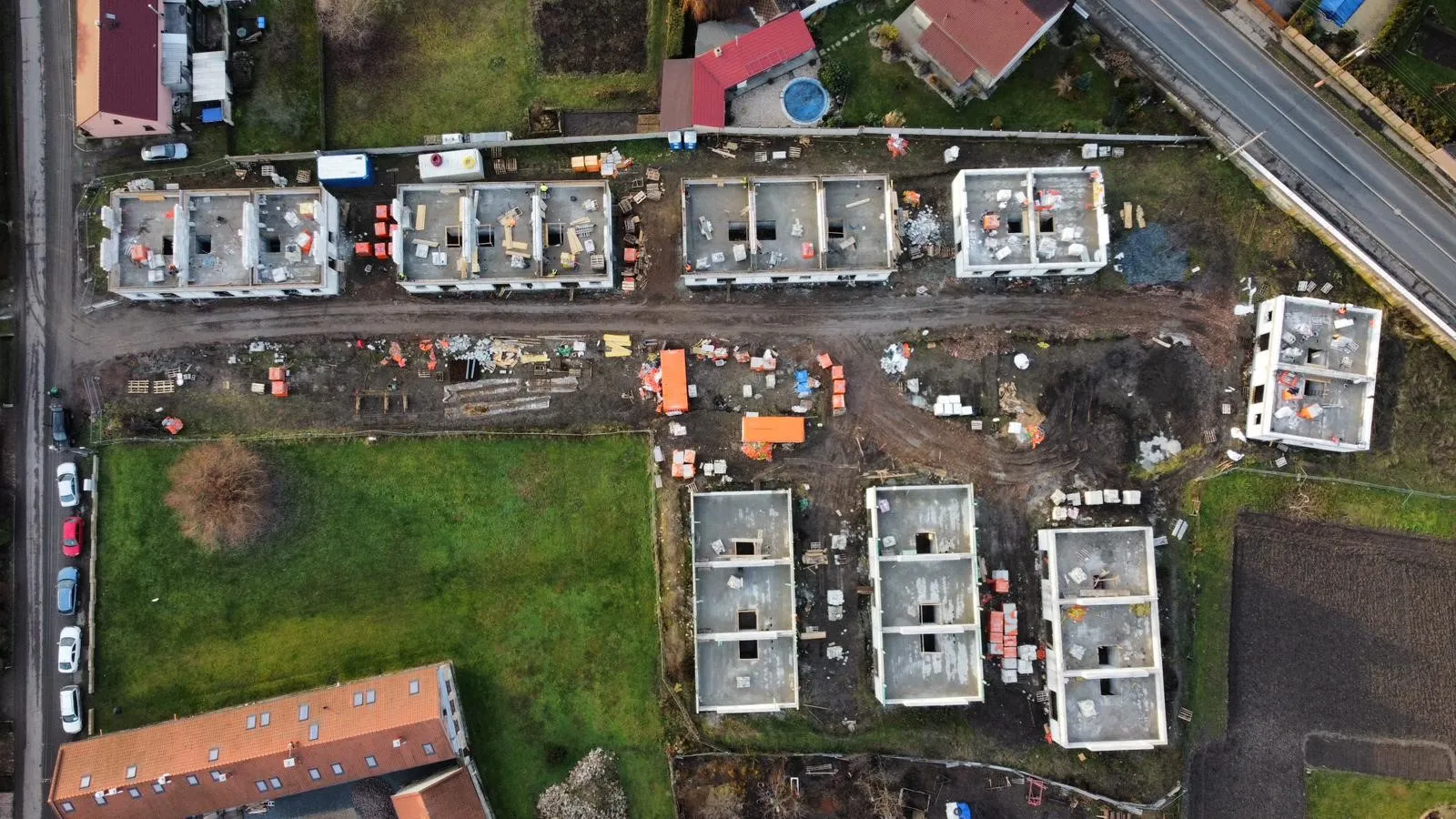 A bird's eye view of the building